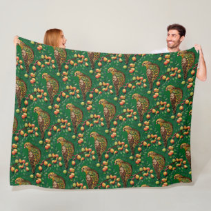 Een Patrijs In Een Peerboom Uitknippen Sjabloon-St Fleece Deken