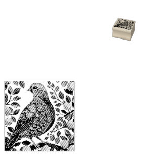 Een Patrijs In Een Peerboom Uitknippen Sjabloon-St Rubberstempel