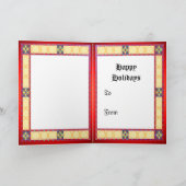 Een patrijs in een perenboom feestdagen kaart (Binnen)