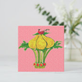 Een patrijs in een perenboom kaart (Staand voorkant)