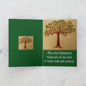 Een patrijs in een perenboom kerst Kaart (Binnen)