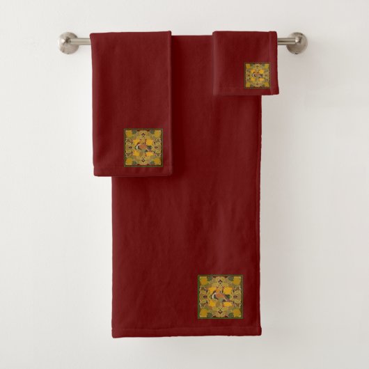 Een patrijs in een perenboom Kerstmis Bad Handdoek (Insitu)