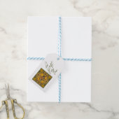 Een patrijs in een perenboom Kerstmis Cadeaulabel (Met Touw)