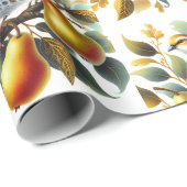 Een patrijs in een perenboom Kerstmis Cadeaupapier (Rol Hoek)