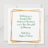 Een patrijs in een perenboom Kerstmis Feestdagenkaart (Achterkant)