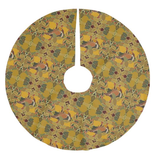 Een patrijs in een perenboom Kerstmis Kerstboom Rok (Voorkant)