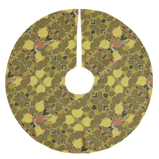 Een patrijs in een perenboom Kerstmis Kerstboom Rok (Voorkant)