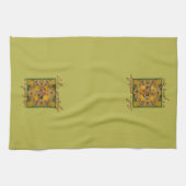 Een patrijs in een perenboom Kerstmis Theedoek (Horizontaal)