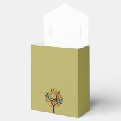 Een patrijs in een perenboom uitgesneden stencil r bedankdoosjes (Geopend)