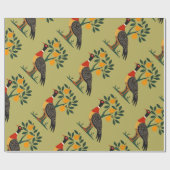 Een patrijs in een perenboom uitgesneden stencil r cadeaupapier (Vlak)