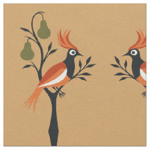 Een patrijs in een perenboom uitgesneden stencil r