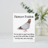 Een patriot spioneert zijn buren briefkaart (Staand voorkant)