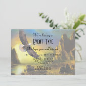 Een patriottisch design met Bald Eagle Flying High Kaart (Staand voorkant)