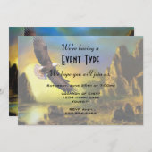 Een patriottisch design met Bald Eagle Flying High Kaart (Voorkant / Achterkant)