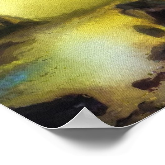 Een patriottisch design met Bald Eagle Flying High Poster (Hoek)