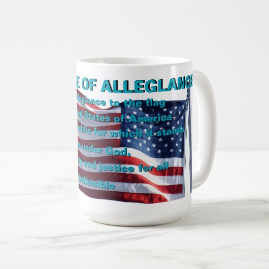 Een patriottisch koffiemok (Voorkant rechts)