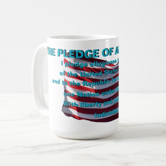 Een patriottisch koffiemok (Voorkant links)