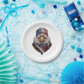 Een patriottische zeearend papieren bordje (Feest)