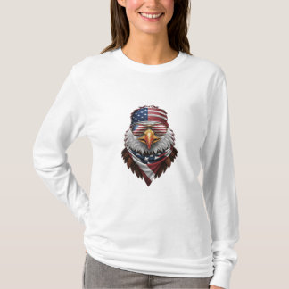 Een patriottische zeearend t-shirt