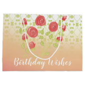 Een  Patroon Grote Verjaardag Groot Cadeauzakje (Achterkant)