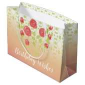 Een  Patroon Grote Verjaardag Groot Cadeauzakje (Achterkant Gekanteld)