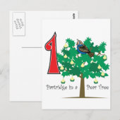 Een patroon in een perenboom briefkaart (Voorkant / Achterkant)