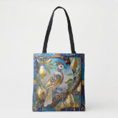 Een patroon in een perenboom tote bag (Voorkant)