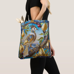 Een patroon in een perenboom tote bag