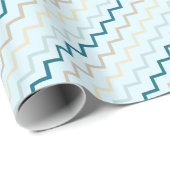 Een patroon van kleurrijke zigzaglijnen cadeaupapier (Rol Hoek)