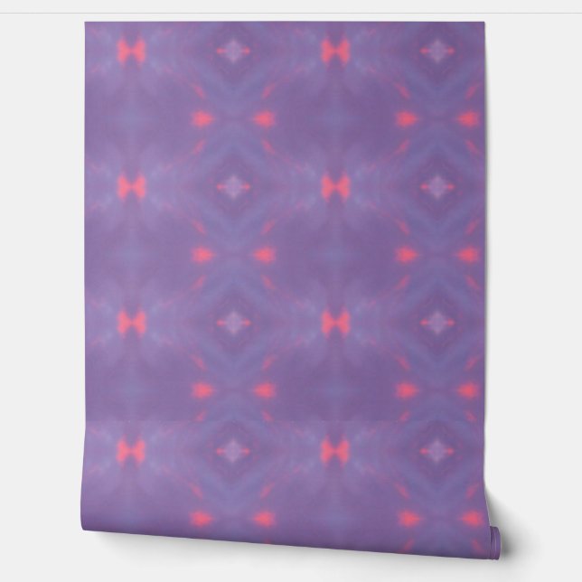 Een patroon van Paars en roze lentes Behang (Afrollen)