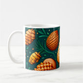Een patroon van Pinecones en Acorns Koffiemok (Links)