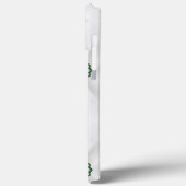 Een patroon van witte sneeuw en kerstlint Case-Mate iPhone case (Achterkant / Links)