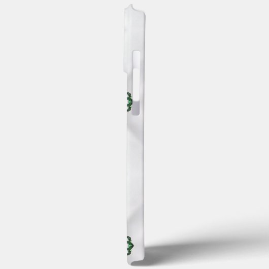 Een patroon van witte sneeuw en kerstlint Case-Mate iPhone case (Achterkant / Links)