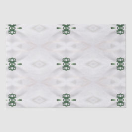 Een patroon van witte sneeuw en kerstlint tissuepapier