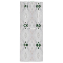 Een patroon van witte sneeuw en kerstlint