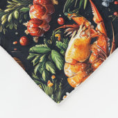 Een patroon voor bier- en zeevruchtenliefhebbers. fleece deken (Hoek)