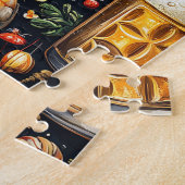 Een patroon voor bier- en zeevruchtenliefhebbers. legpuzzel (Zijkant)