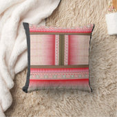 een patroon voor kruissteek met een rode achtergro kussen (Deken)