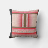 een patroon voor kruissteek met een rode achtergro kussen (Achterkant)