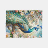 Een pauw fleece deken (Voorkant (Horizontaal))