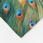 Een pauw fleece deken (Hoek)