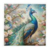 Een pauw tegeltje (Voorkant)