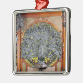 Een pauw van het centrale panel van een Art Wall Metalen Ornament (Links)