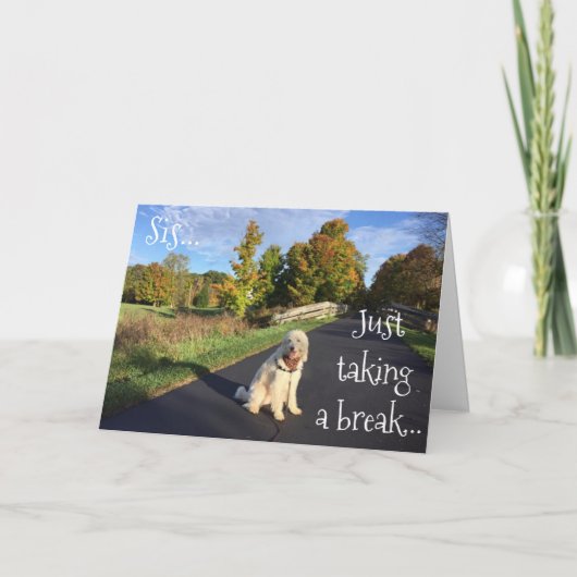 *** EEN PAUZE NEMEN OM "GELUKKIGE VERJAARDAG" TE Z KAART (Voorkant)