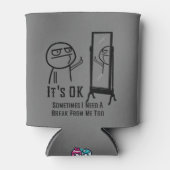 Een pauze nodig blikjeskoeler (Voorkant)