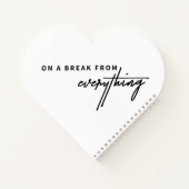 Een pauze van alles notitieboek (Achterkant)