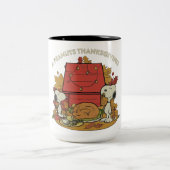 Een Peanuts Thanksgiving Tweekleurige Koffiemok (Center)