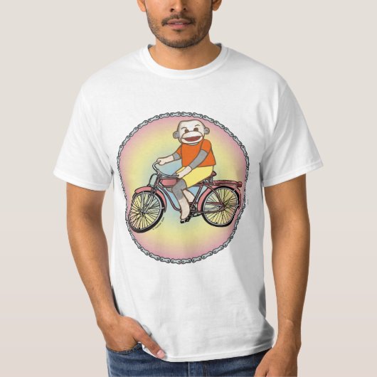 Een Pedal Monkey fiets T-shirt (Voorkant)