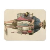 Een pedlar, bord 17 uit 'The Costume of China', en Magneet (Horizontaal)