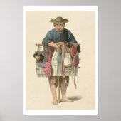 Een pedlar, bord 17 uit 'The Costume of China', en Poster (Voorkant)